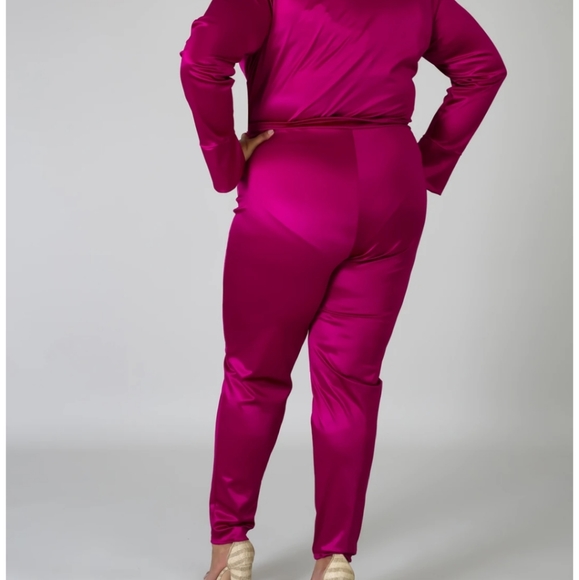 Body suite with pants magenta - Picture 2 of 10